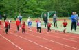 Kinder- und Jugendsportspiele in den Bahnwettkämpfen der Leichtathleten